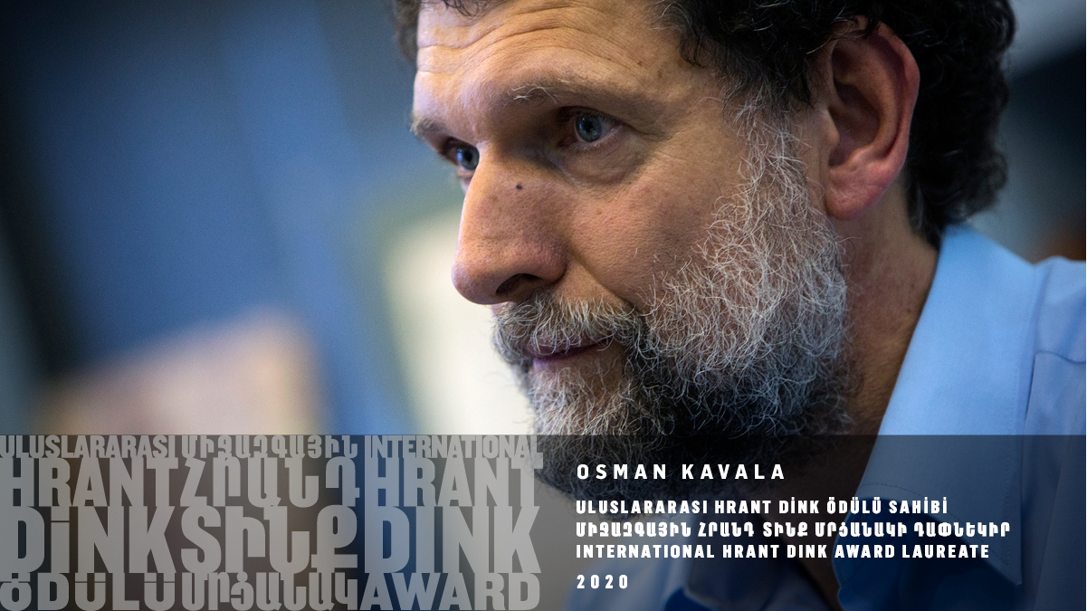 Hrant Dink Ödülü'nün Türkiye'den sahibi Osman Kavala